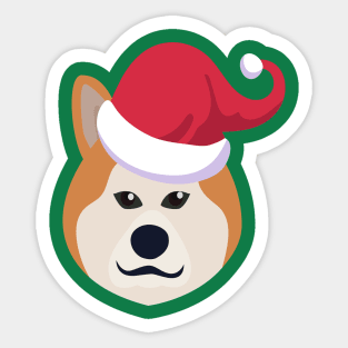 Funny Akita Inu Dog Christmas 2020 Dog Lover Christmas Sticker